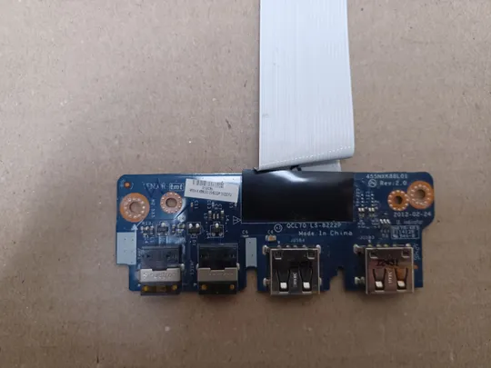 номер1080-10 плата USB AUDIO NBX00012M00 QCL70 LS-8222P  для Asus F75A X75A X75VC  X75VD X75VB X75A1 F75 A75  оригінал З аукціону
