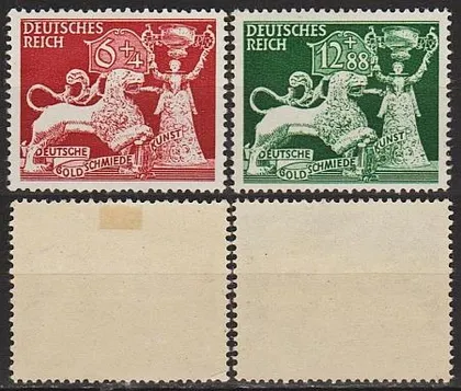 фото, 1942 - Рейх - Ювелірне мистецтво Mi.816-17 *