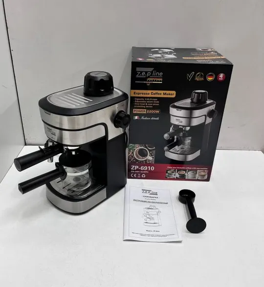 Кофеварка Эспрессо на 4 стакана Zepline ZP-6910, 2200Вт Ціна