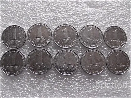 фото, 1 копійка 2004 рік Україна" 10 штук одним лотом " (478+)