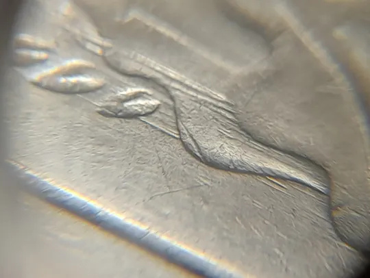 (4747) 50 копійок 1992 1АВк брак "бамбук" на правих дубових листках (груба шліфовка) (50 копеек 1992 1АВк) Ціна