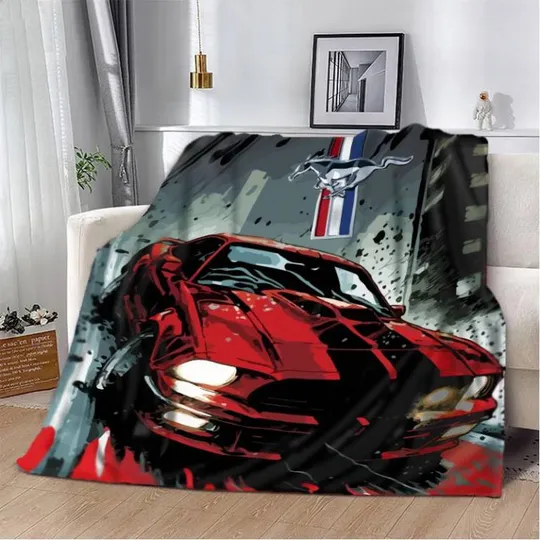 Плед 3D Ford Mustang 2598_A 12429 160х200 см Ціна