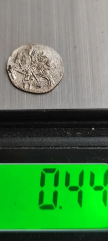 Двойной денарий 1566 года  серебро Польша , оригинальная монета jkp779 З аукціону