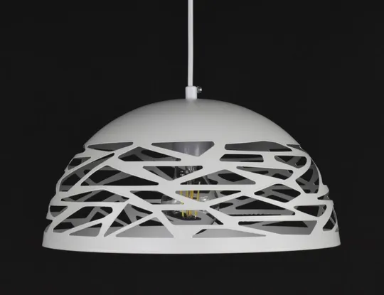 Люстра подвесная на 1 лампочку 27812 Белый 30-180х30х30 см. Інтернет-аукціон