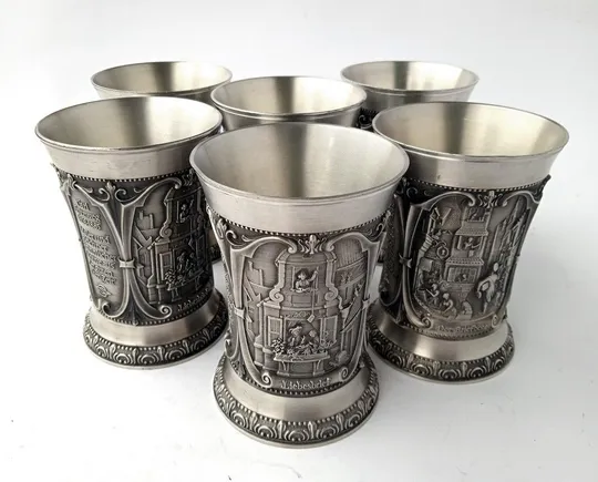 Купити Олов&#039;яні келихи К. Шпіцвег 6 штук 250 мл WMF Germany Yz11