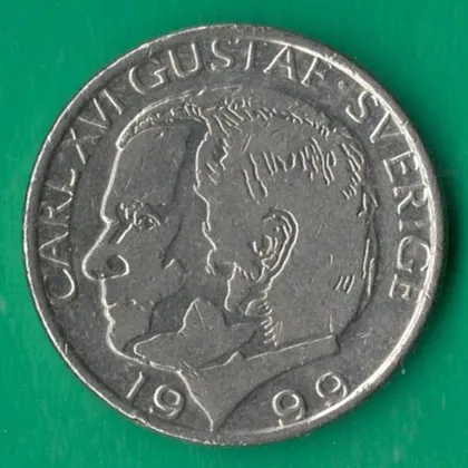 фото, 1 крона 1999 року Швеція [КВ]