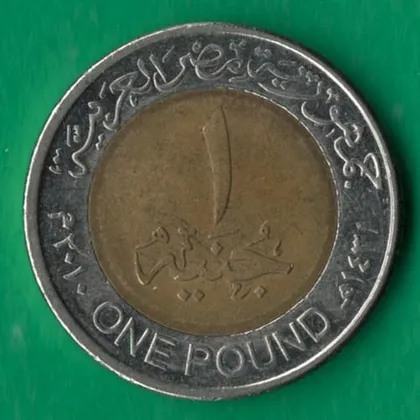 фото, 1 фунт 2010 року Єгипет [МШ1]