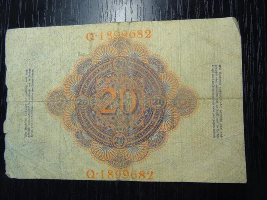 Купити 20 марок Німеччина 1914 (літера L)