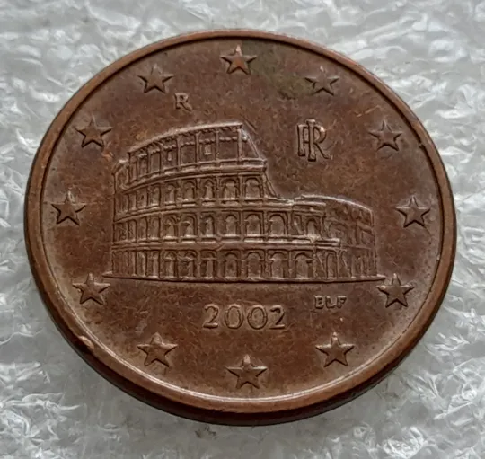 (1715) 5 євроцентів 2002 Італія (5 евроцентов 2002 Италия) Ціна