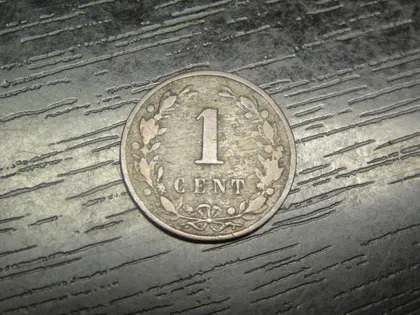 фото, 1 цент Нідерланди 1884