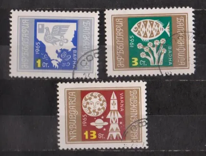фото, ФІЛВИСТАВКА - КОСМОС = 1965 р. = БОЛГАРИЯ - БОЛГАРІЯ = гаш. ##