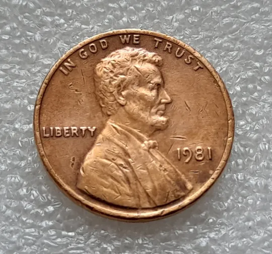 (8157 ря) 1 цент 1981 США (без мітки монетного двору) Ціна