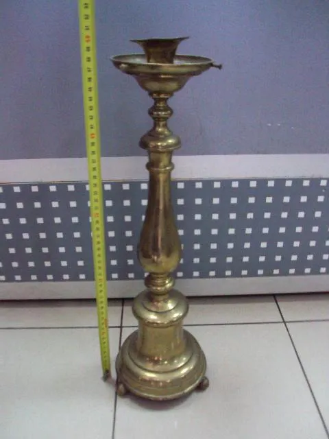Подсвечник большой латунь высота 50 см (№103) №11353 З аукціону