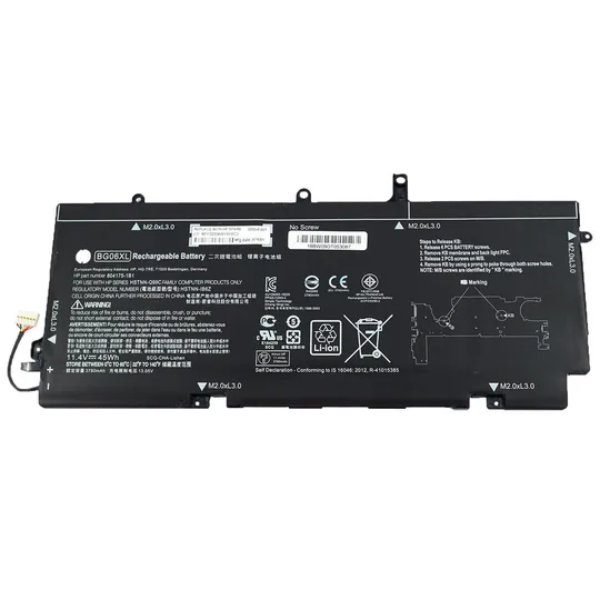 Оригінальна батарея для ноутбука HP BG06XL (EliteBook Folio 1040 G3) 11.4V 3780mAh 45Wh Black З аукціону