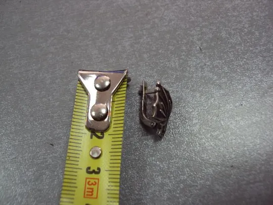 Серьга кульчик цветочек лист листочек серебро 925 проба украина вес 1,84 г №11110 Недорого