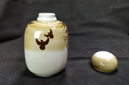 Банка для специй чая советский фарфор с рисунком в восточном стиле Полонное ЗХК чайница З аукціону