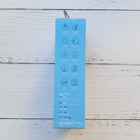 Авто зарядний пристрій Hoco Z51 147W (2Type-C + 3USB) з розгалужувачем прикурювача З аукціону