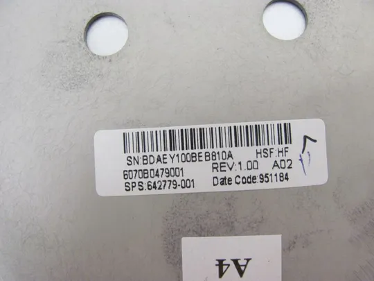 номер0109-7 кришка матриці 6070B0479001 642779-001 для HP ELITEBOOK 8470P 8460P Оригінал Характеристики