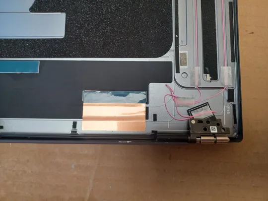 номер1056-2 кришка матриці 0MC6T9 з петлями для Dell  XPS17 XPS 17 9700 Precision 5750 Кришка дисплея Тильна кришка Корпус матриці Верхня кришка matrix cover Top Case LCD Cover Rear Lid Back Cover Housing Cabinet оригінал Недорого