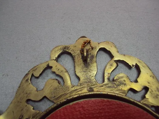 Настенное панно картина шелкография портрет дама девушка в рамке латунь 30,5х22,5см 20,7х15,8см №929 Недорого