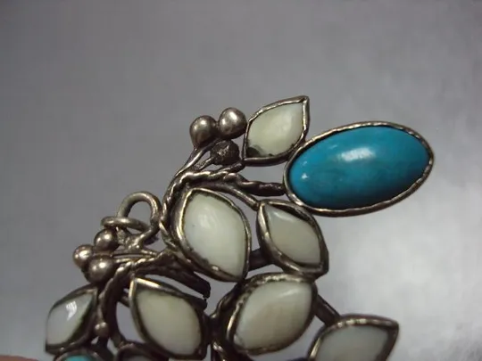 Бижутерия набор подвеска кулон и кольцо 17,5 размер листья мнц №11834 Недорого