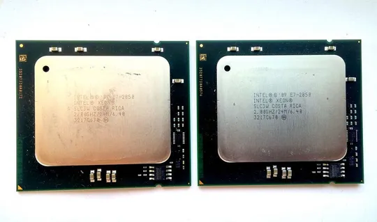 Пара 10х ядер/20x потоков Intel Xeon E7-2850 2.00-2.40GHz/24M/6.40GT/s 130W LGA1567 Вживане Ціна
