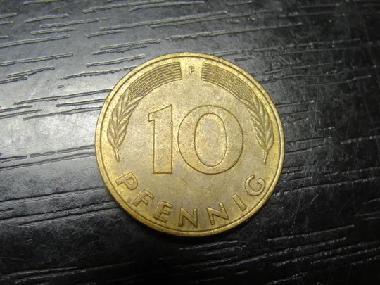 10 пфенігів ФРН 1979 F Ціна