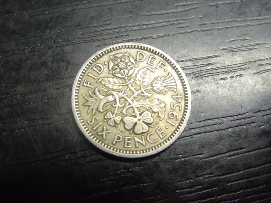 6 пенсів 1954 Британія Ціна