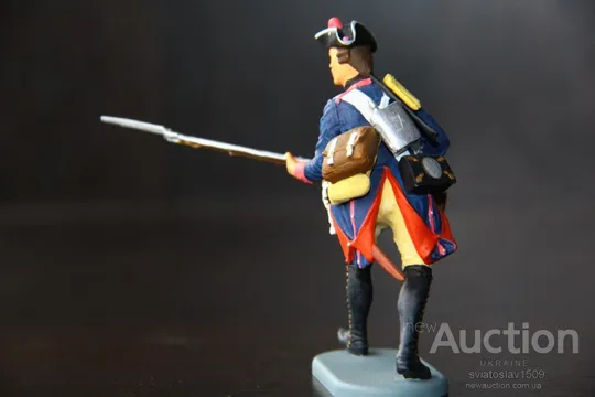 американец пруссак СТРЕЛОК-мушкетер PREISER ELASTOLIN 70мм ФРГ №541135 Недорого