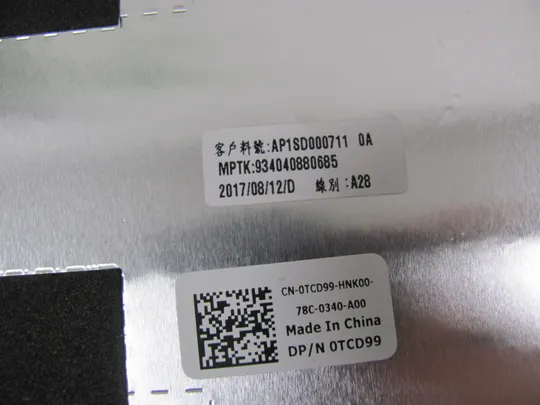 637-6 кришка матриці AP1SD000711 0TCD99 для  Dell Latitude E5490 E5480  5491 5495 оригінал Торговий майданчик