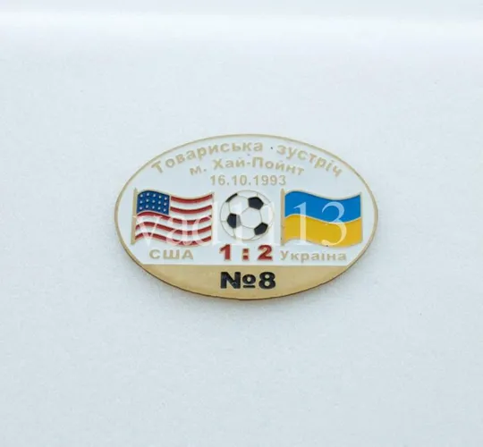 футбол Серия &quot;Все матчи сборной Украины&quot; матч №8  США - УКРАИНА тм 1993 Ціна