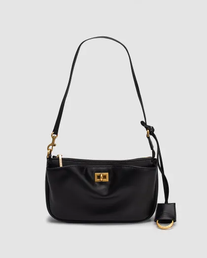 фото, Сумка Balenciaga Rodeo Sling Pochette in Black/Gold 99695