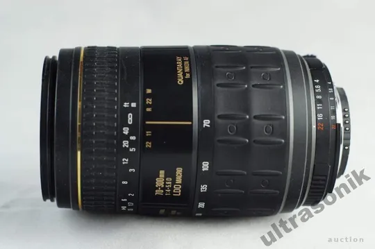 Об&#039;єктив Nikon Quantaray 70-300mm/4-5.6 LDO Macro MC Ф62mm Вживане Продаж
