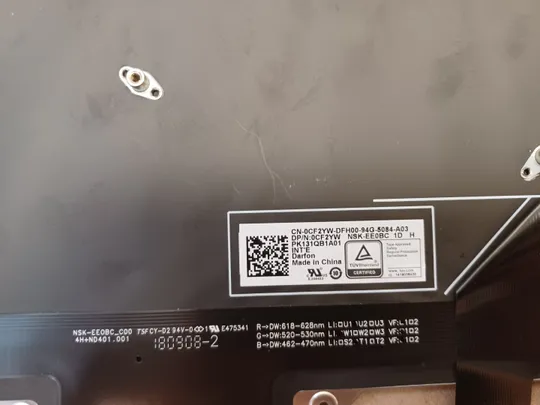 номер1058-33 Keyboard Клавіатура 0CF2YW PK131QB1A01 для Dell Alienware 17 M17X  R4 R5 оригінал Недорого