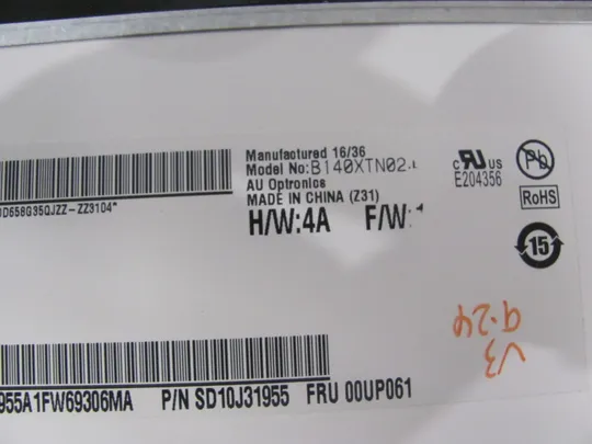 МР3-8 матриця 14.0"  B140XTN02.L  Slim eDP TN 30pin  оригінал Є ЦАРАПИНА Де купити