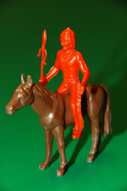 ІНДІАНЕЦЬ ІЗ СПИСОМ НА КОНІ индеец  50-52мм MPC США Ціна