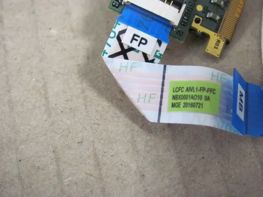 номер0113-36 сканер відбитку Сенсор відбитків пальців Сканер безпеки Датчик аутентифікації Плата сканер відбитку fingerprint scanner  NBX0001AO10 для LENOVO ThinkPad  L450 L460 L470 оригінал З аукціону