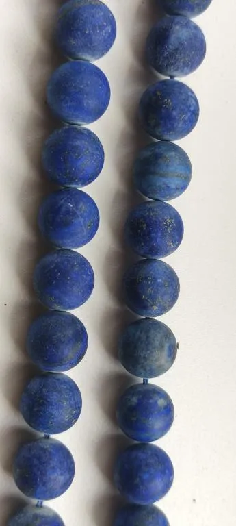 2 нити для изготовления украшений, камень лазурит, большие бусины ft236. Де купити