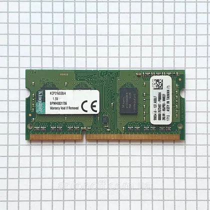 фото, Модуль пам'яті Kingston 4GB DDR3 KCP316SS8/4 9905469-137.A00LF 1600MHz для ноутбука