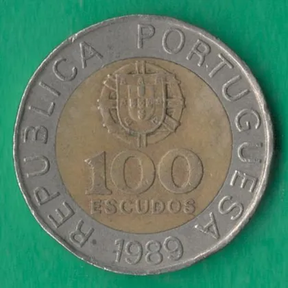 фото, 100 ескудо 1989 року Портуґалія [КВ]
