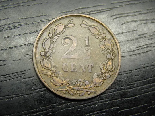 Купити 2 1/2 цента Нідерланди 1881