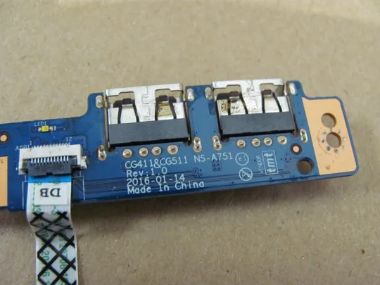 425-31 плата USB CG411/CG511 NS-A751 NBX0001HT10 для Lenovo  IdeaPad 310-15 310-15ISK 510-15 510-15ISK оригінал Інтернет-аукціон
