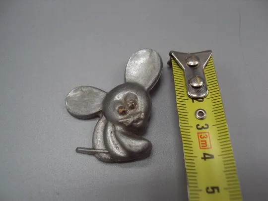 знак детский мышка серая пластик №15246 Ціна