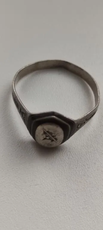 19 век или ранее Серебряное кольцо с печаткой, редкий предмет vp736 Ціна