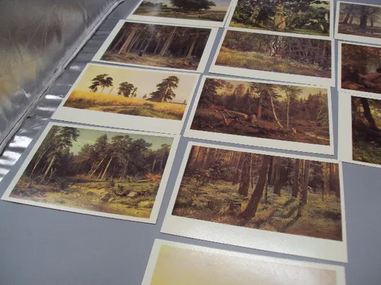 Набор открыток И.И. Шишкин государственная третьяковская галерея 1984 год в наборе 16 шт №18649 Характеристики