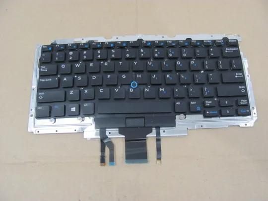 595-5 клавіатура робоча 0D19TR 0F2X80 з кріпленням  для Dell Latitude E7470  7470 E5450 5450 E5470 5470 5480 5488 5490 5491 5495 E7450 7480 оригінал Ціна