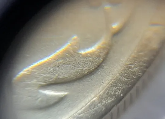 (4181) 25 копійок 1992 2БАм зминання елементів зображення на аверсі та реверсі (25 копеек 1992 2БАм) З аукціону