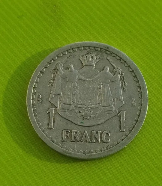 Купити Монета 1 франк Принц Монако Louis 2 pk836