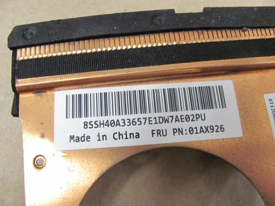 номер1067-6 термотрубка охолодження 01AX928 01AX926 AT12D002SS0  для Lenovo ThinkPad  T470 T480 оригінал Недорого