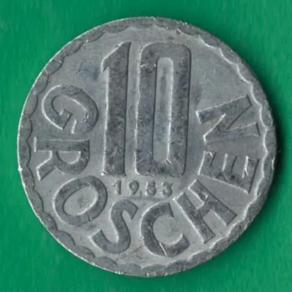 фото, 10 грошів 1953 року Австрія [КВ]